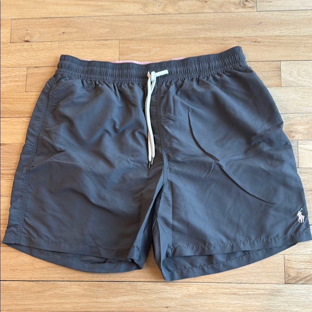 Polo by Ralph Lauren Gray Swim Trunks Quick-Dry Elastic Waist size L